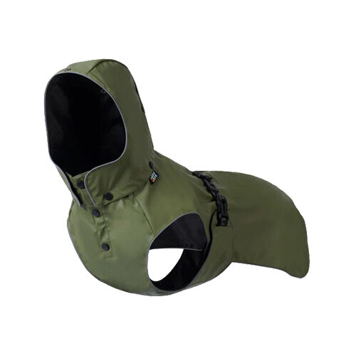 RukkaPets - Streamy ECO Raincoat - Olive - 60