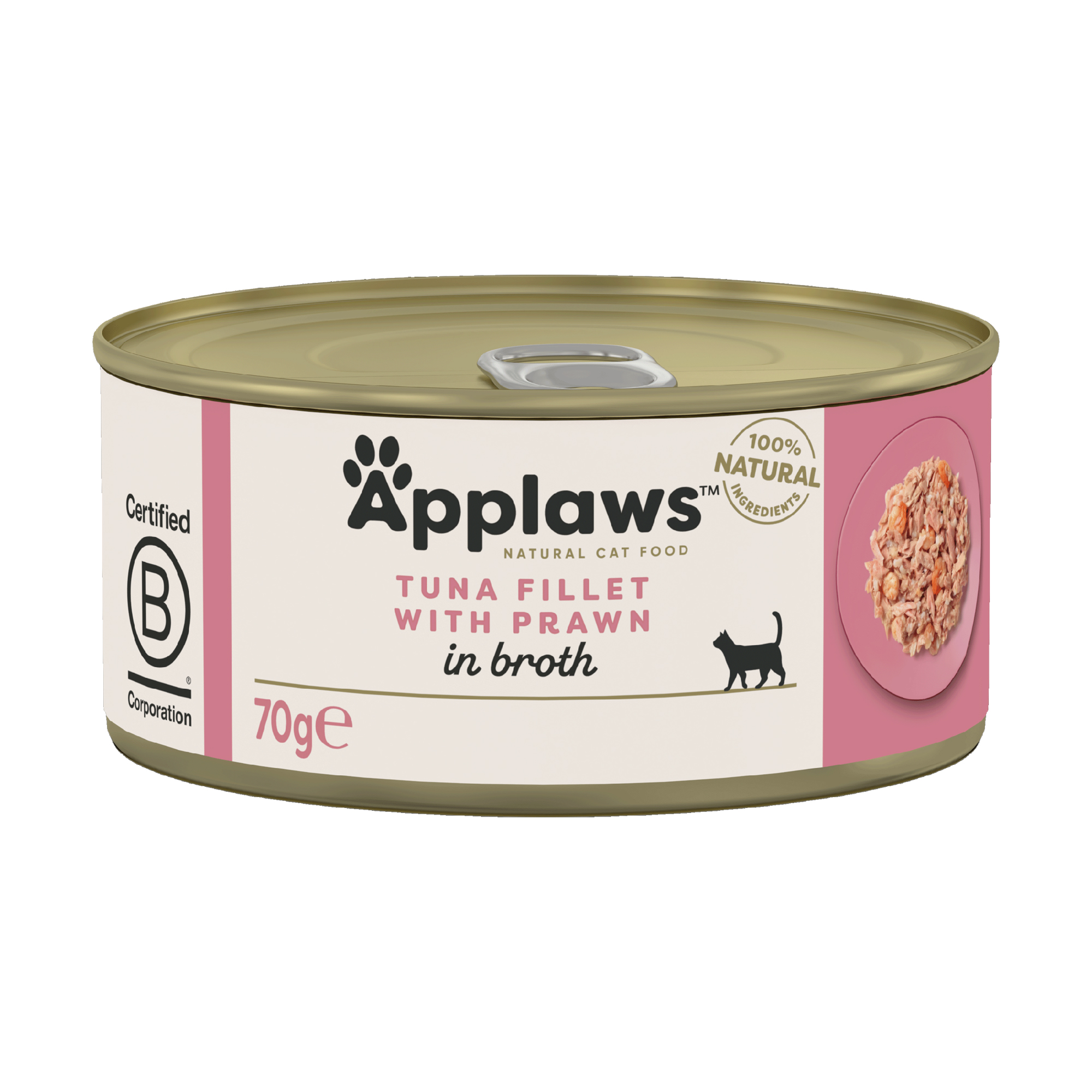 Applaws Katzenfutter - Dosen - Tuna Fillet & Prawn - 24 x 70 g