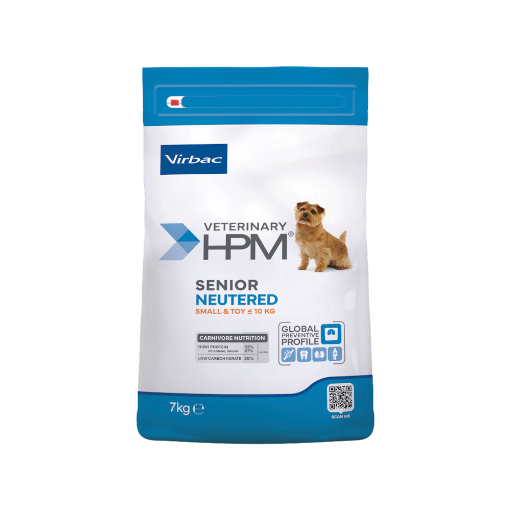Veterinary HPM - Senior Neutered Dog - Small & Toy Hundefutter - 7 kg