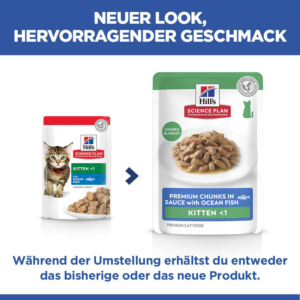 Hill's Science Plan - Kätzchen - Meeresfrüchte - Mahlzeit Beutel