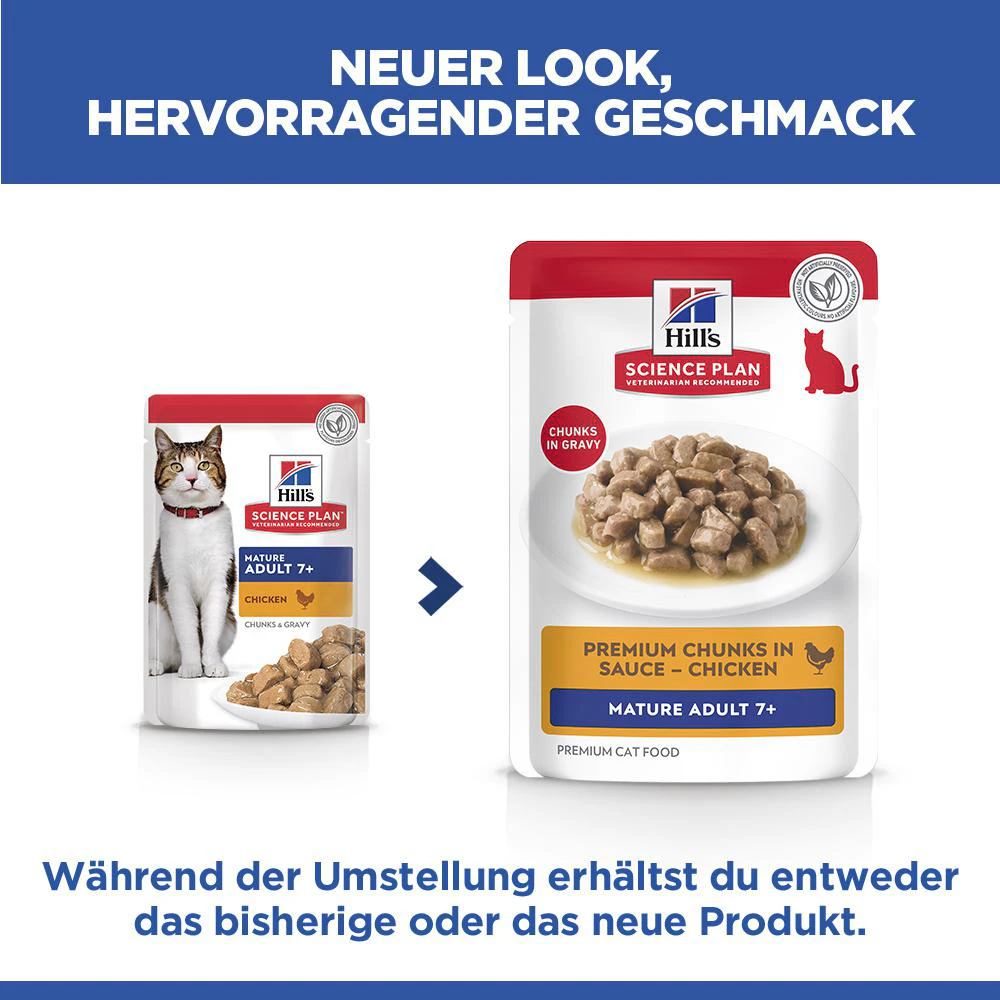 Hill's Science Plan Mature Adult - Huhn - Mahlzeit Beutel