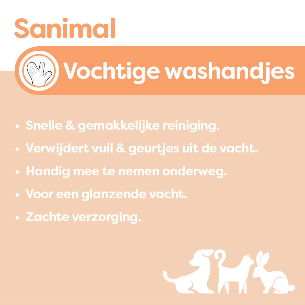 Sanimal Vochtige Washandjes