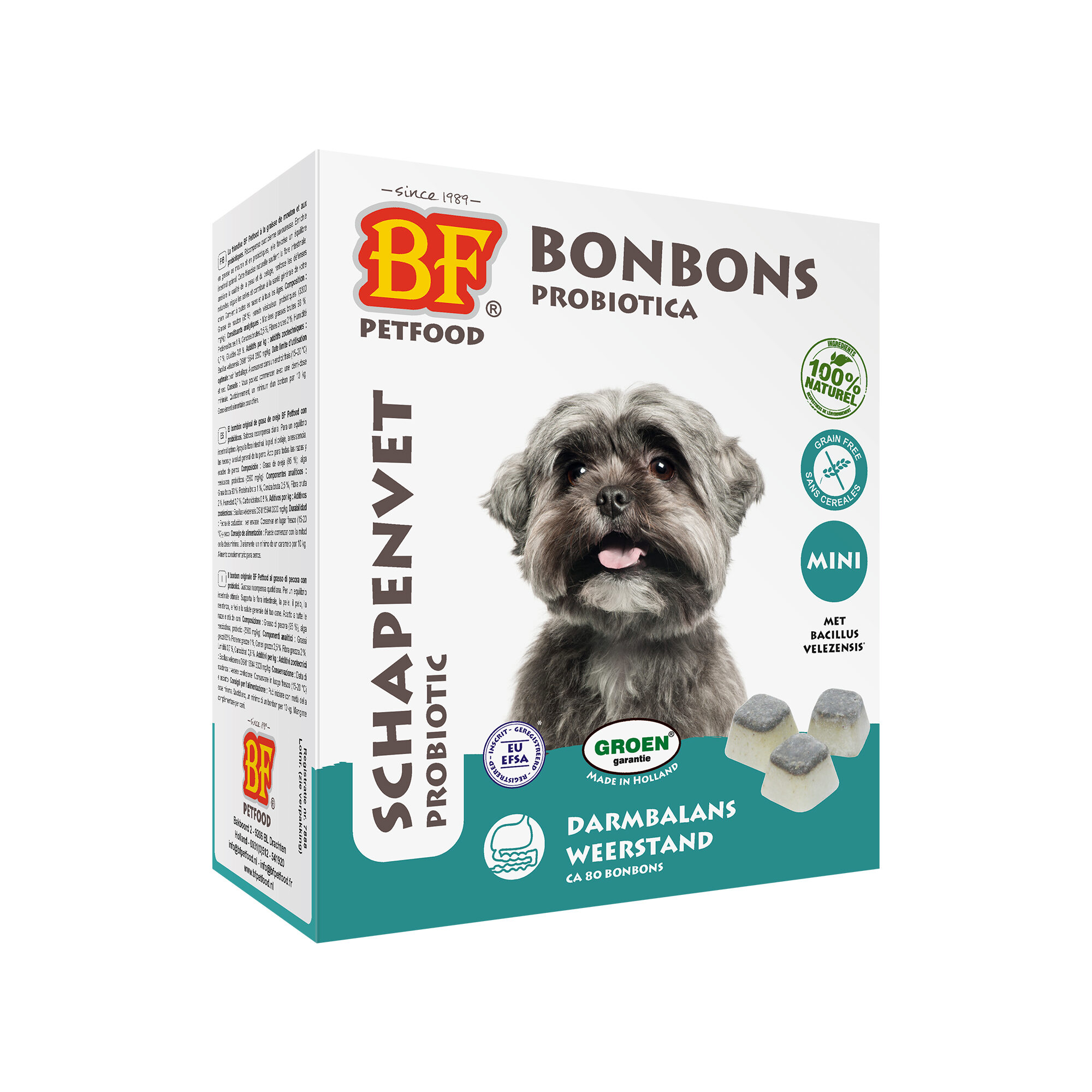 Biofood Schapenvet Probiotica Mini - 80 stuks