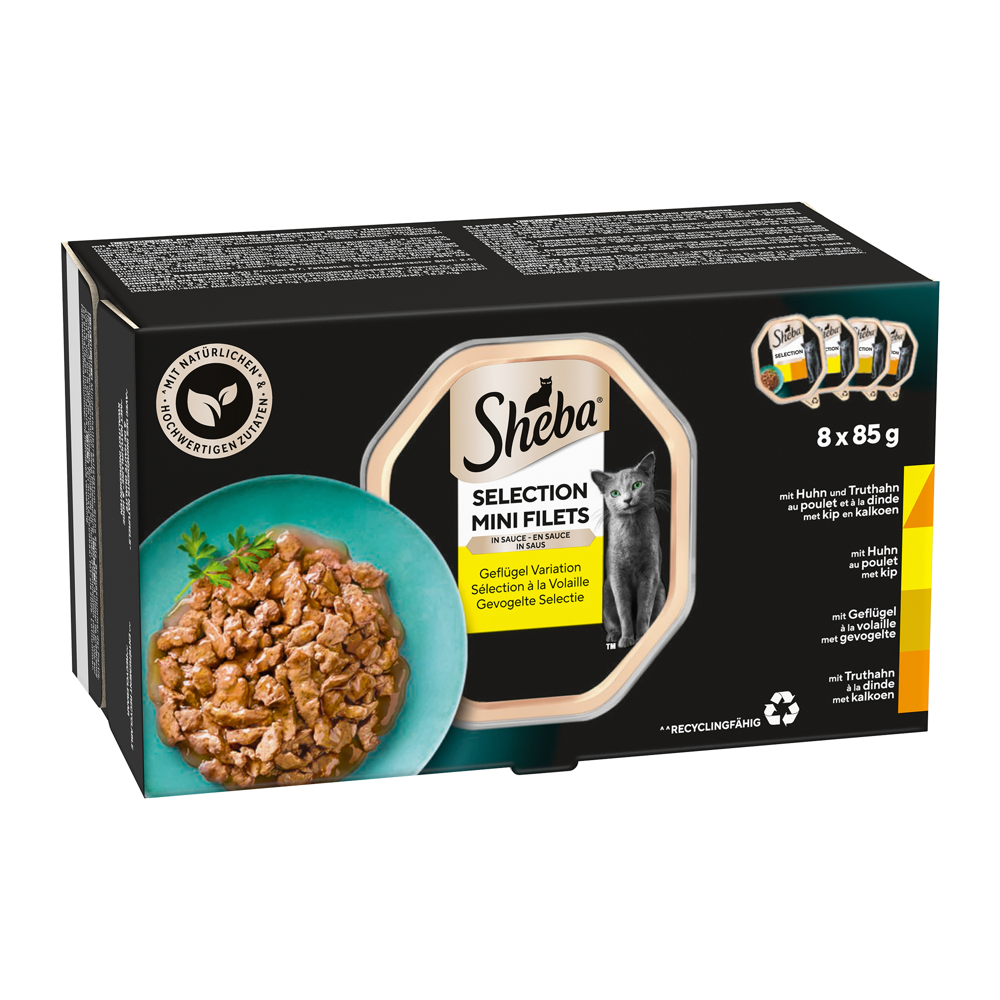 Sheba Gevogelte Selectie Mini Filets in Saus