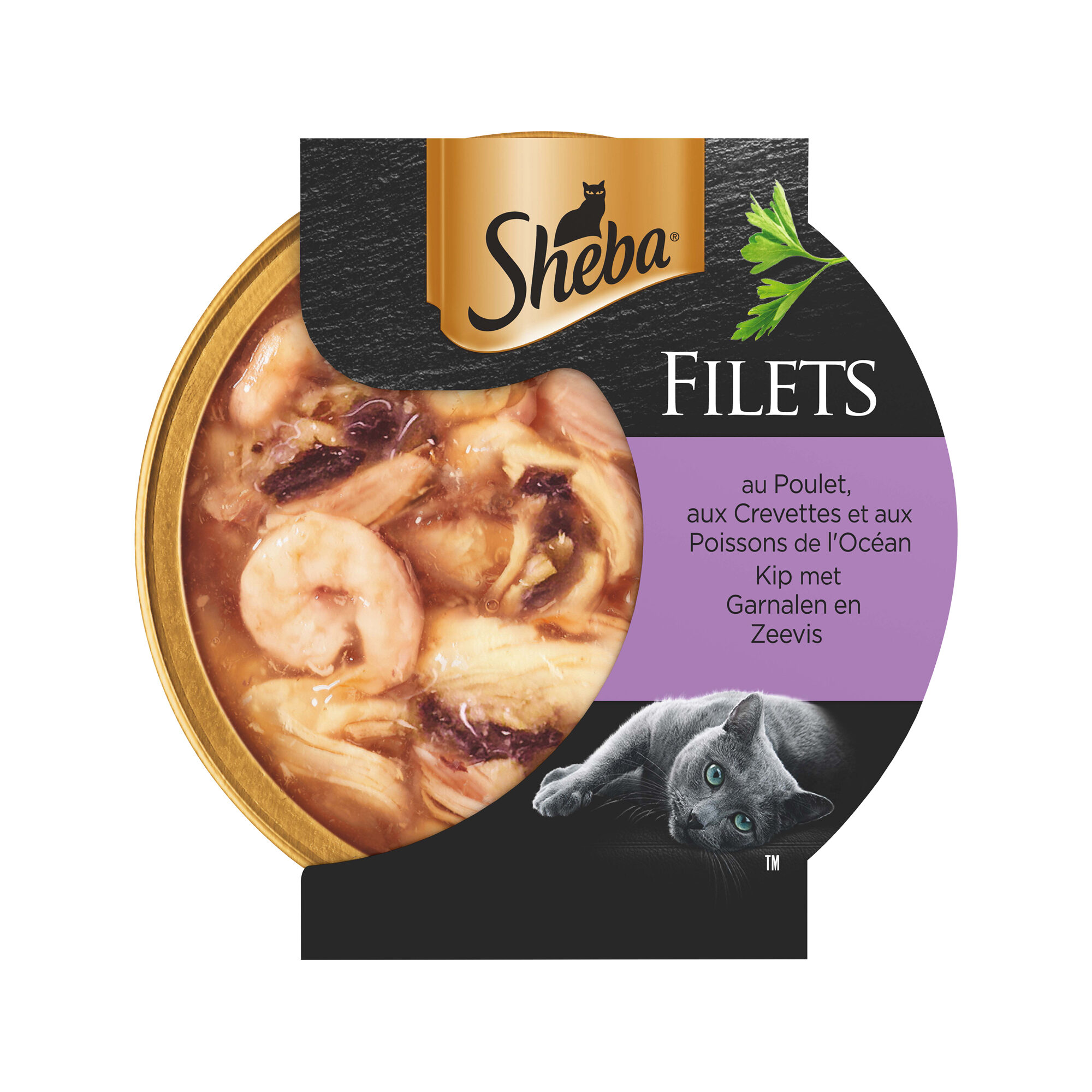 Sheba Filets - Huhn mit Garnelen und Meeresfisch - 16 x 60 g