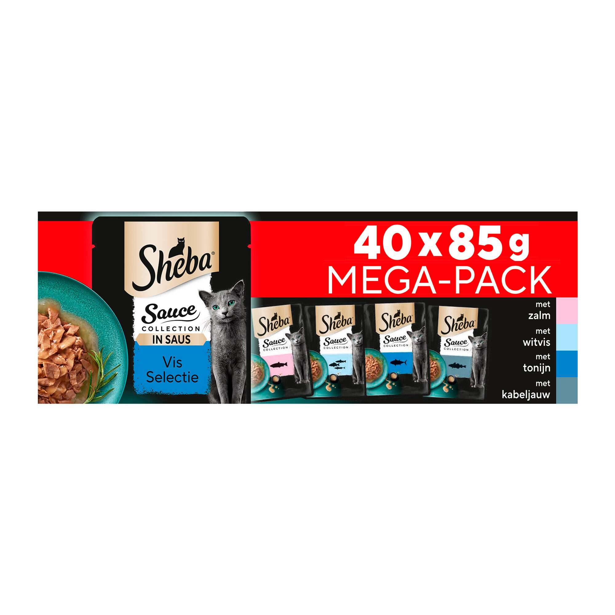 Sheba Sauce Collection - Vis Selectie - Mega pack