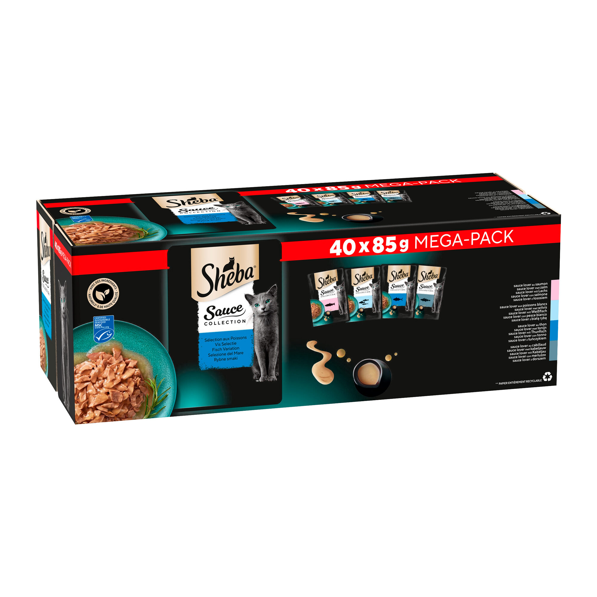Sheba Sauce Collection - Vis Selectie - Mega pack