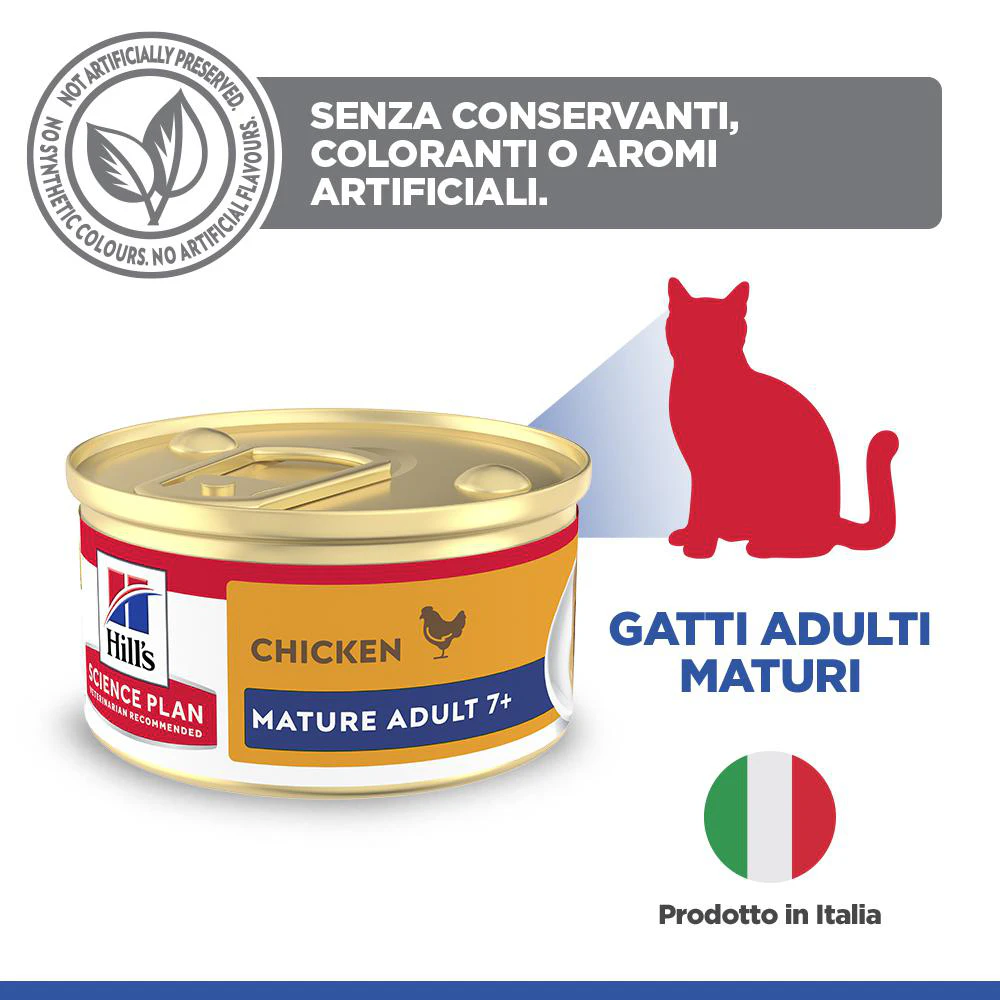 Hill's Science Plan Feline Mature Adult Premium Mousse - Pollo