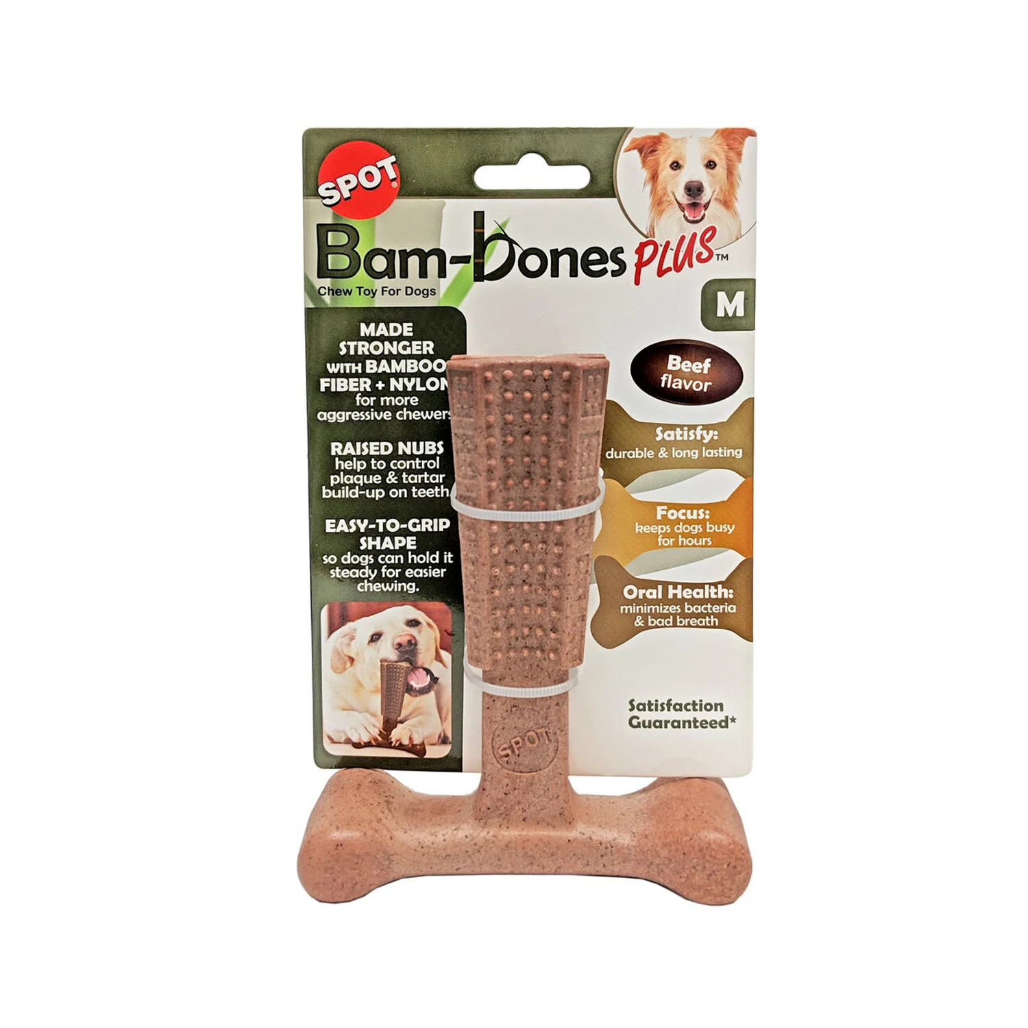 Spot Bam-Bones Plus Easy Grip - M - Oksekød 