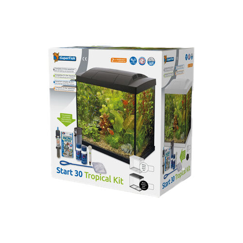SuperFish Aquarium Tropical Kit - Schwarz - 27 L