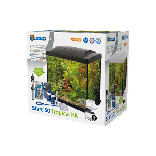SuperFish Aquarium Tropical Kit - Schwarz - 39 L
