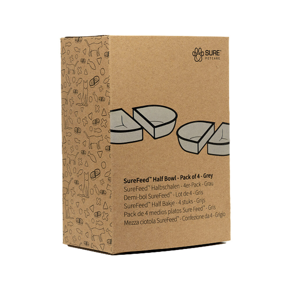 SureFeed Voerbak half - 4x - Grijs