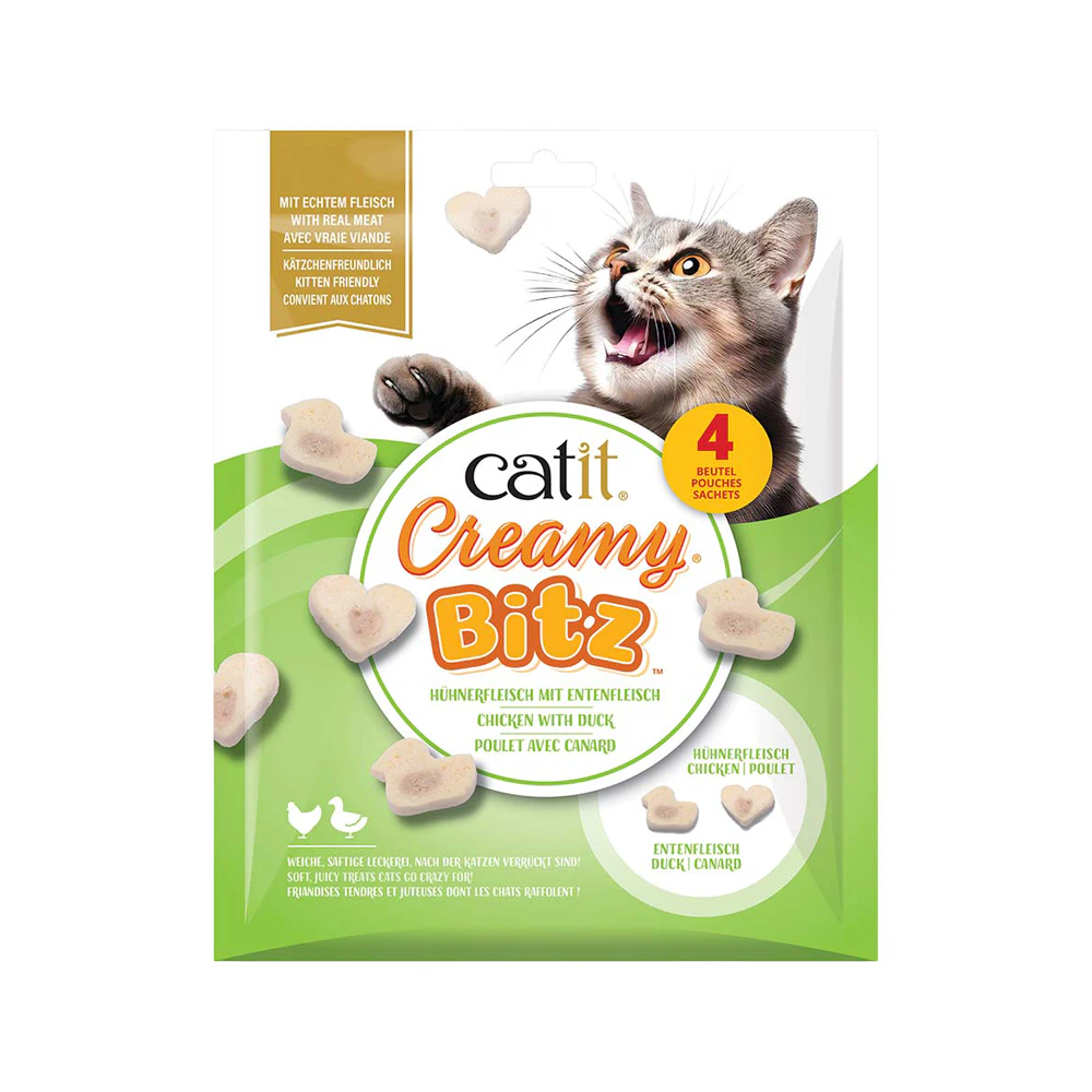 Catit Creamy Bitz - Huhn & Ente - 4 x 12 g