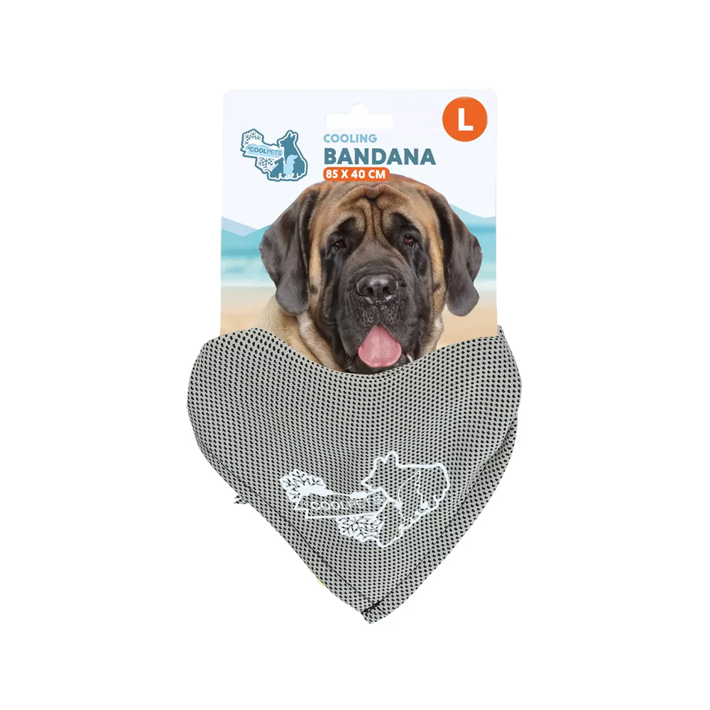 CoolPets Cooling Bandana - Beige - L