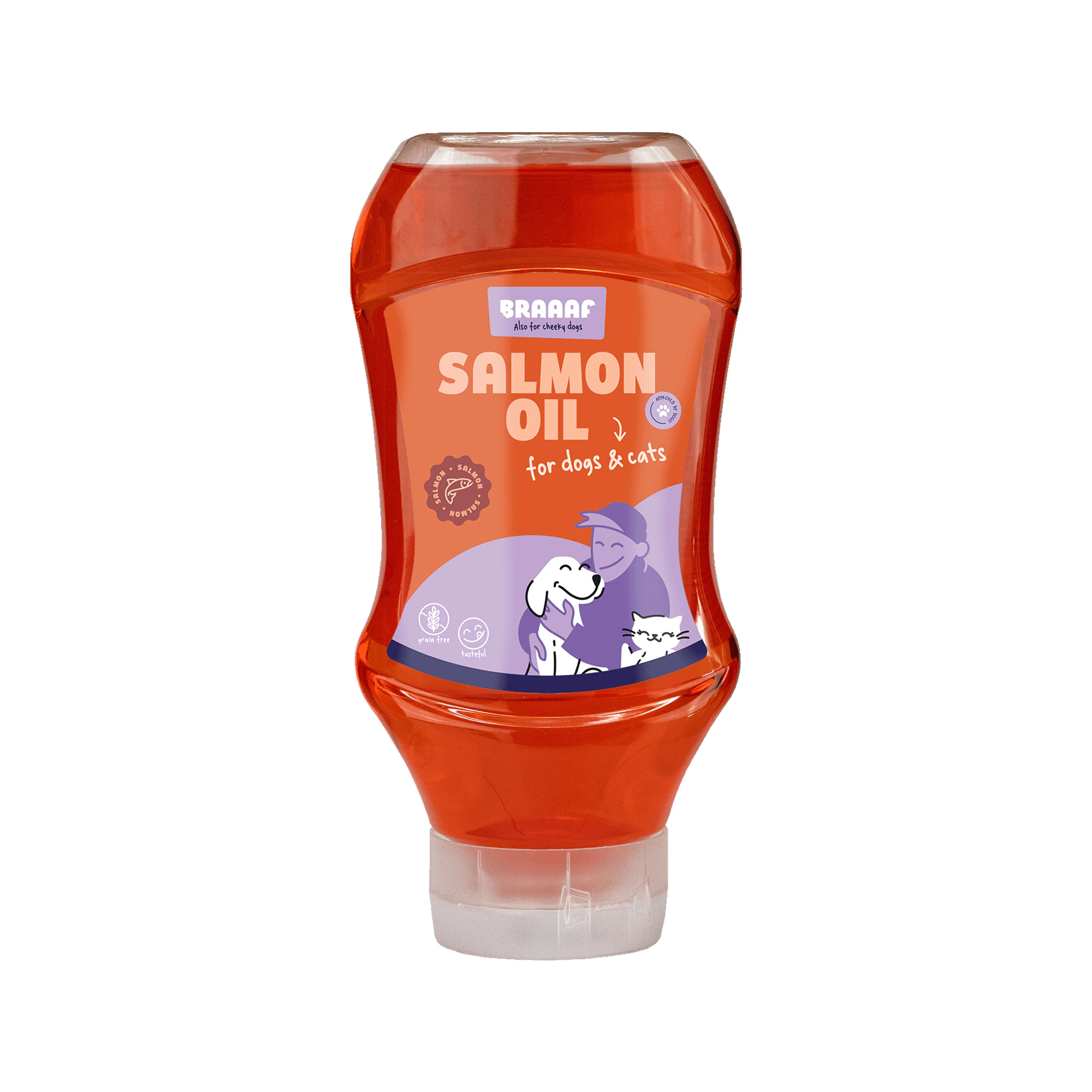 Braaaf Olio di salmone - 2 x 500 ml