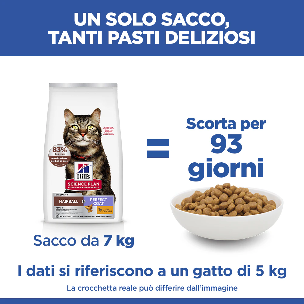 Hill's Science Plan Hairball & Perfect Coat Cibo per Gatti
