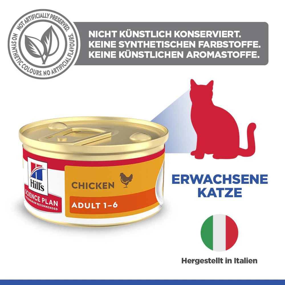Hill's Science Plan Feline Adult Premium Mousse - Huhn