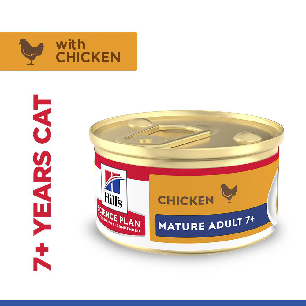 Hill's Science Plan Feline Mature Adult Premium Mousse - Chicken