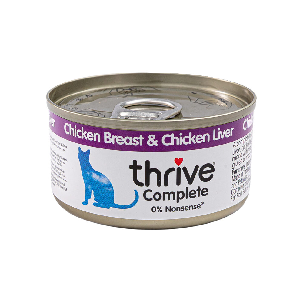 Thrive Complete Cat Food - Chicken Breast & Chicken Liver - 12 x 75 g