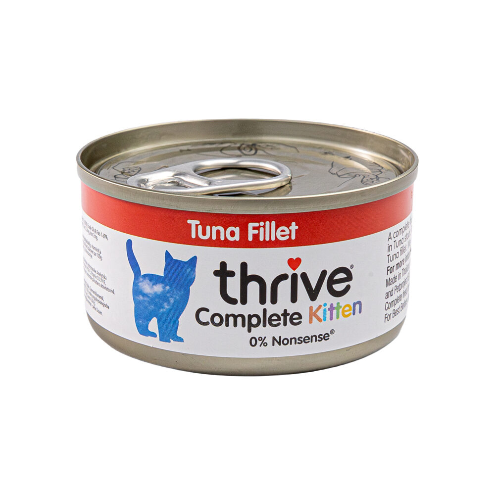 Thrive Complete Cibo per Gattini - Filetto di Tonno - 12 x 75 g