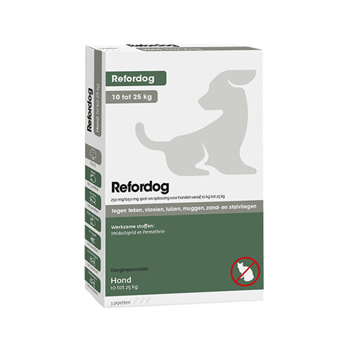Refordog Spot-On - 10 til 25 kg - 3 pipetter