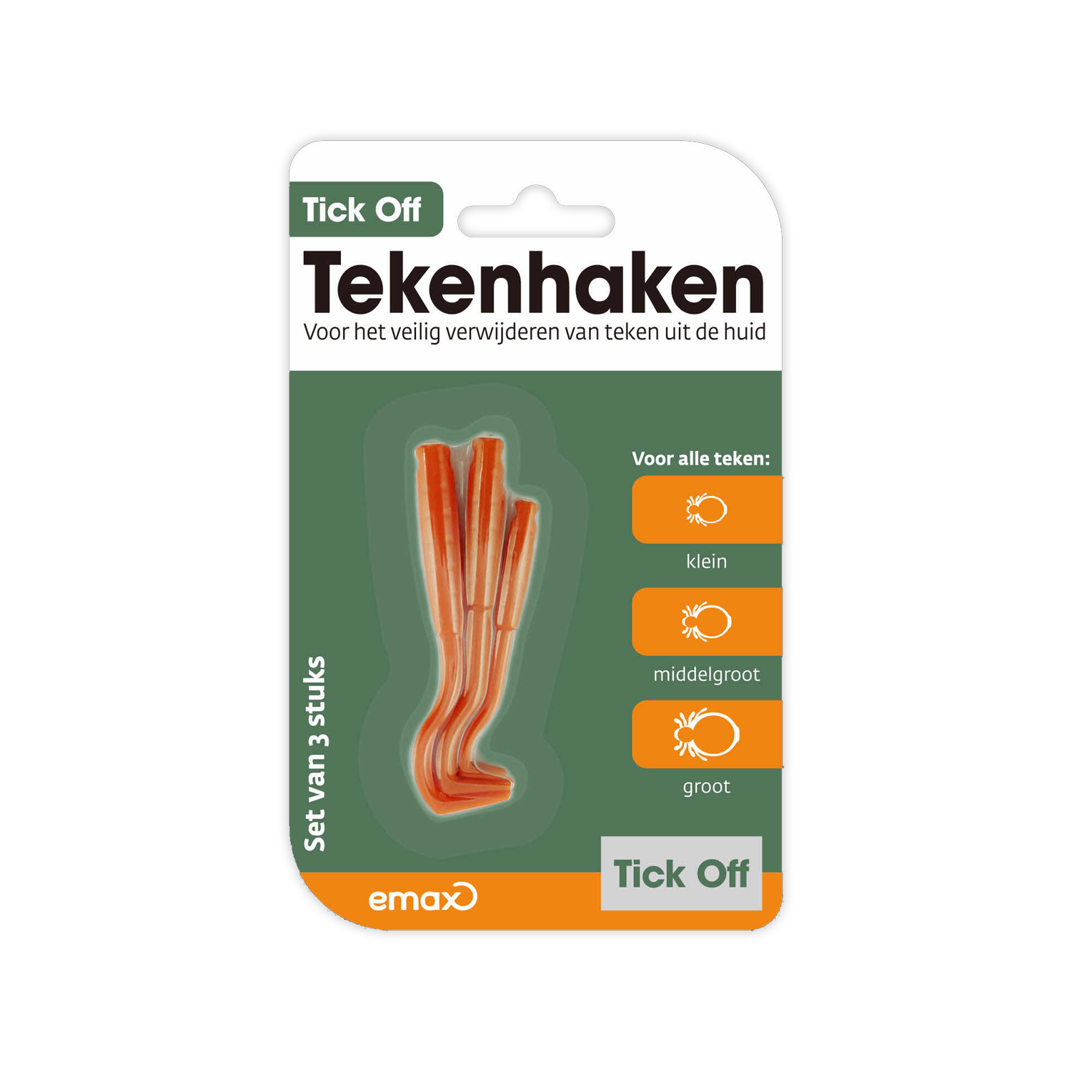 Tick Off Flåttkrogsæt (3 stykker)