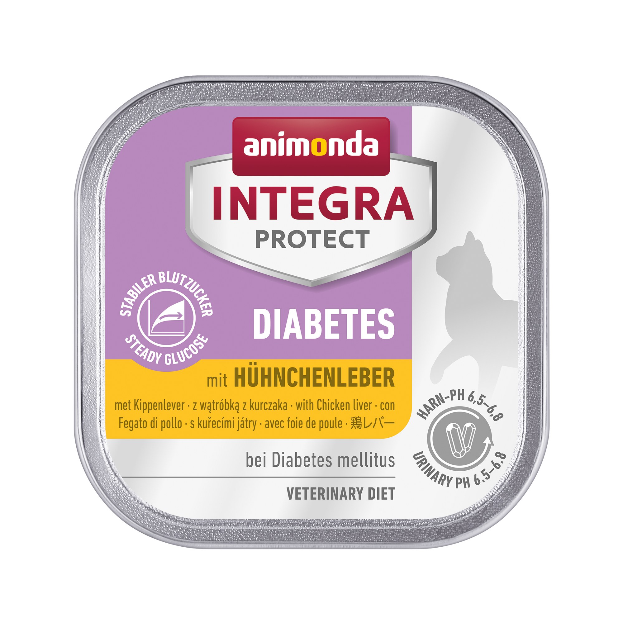 Animonda Integra Protect Diabetes Katzenfutter - Schälchen - Hühnerleber