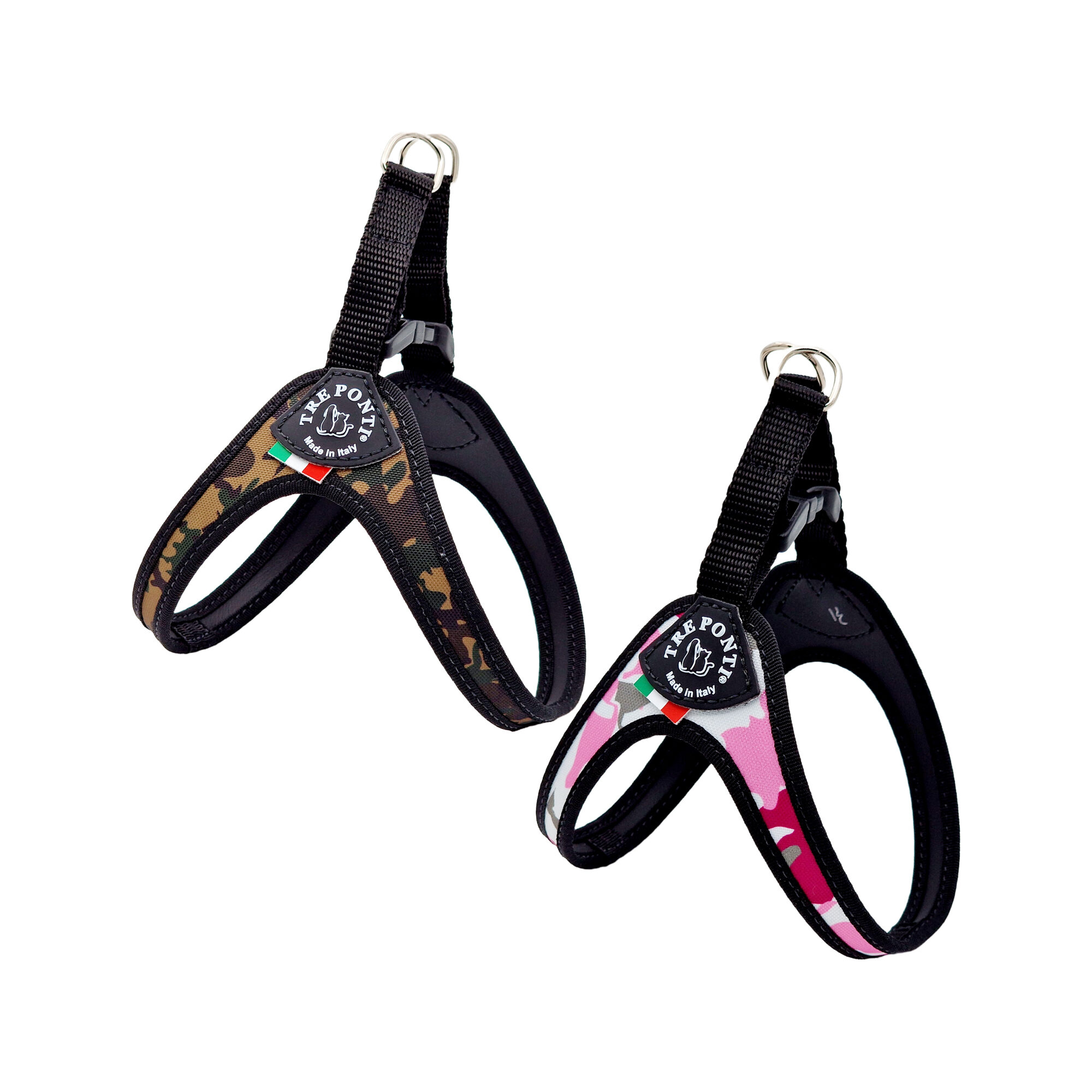 Tre Ponti Fibbia Harnais Réglable pour Chien