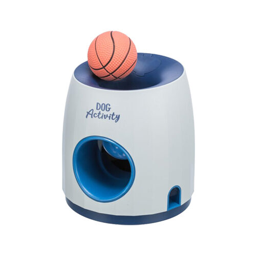 Trixie Dog Activity Strategiespel Ball&treat Lichtgrijs / Blauw Hondenspeelgoed 17x17x18 cm