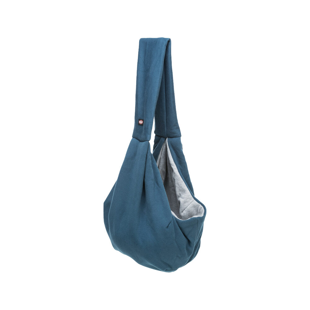 Trixie Draagtas Buikdrager Sling Blauw / Grijs Hondentas 22x20x60 cm