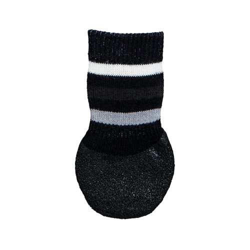 Trixie Hondensokken Anti-slip Met Rubberlaag Rondom Zwart Hondenkleding Xs-s 2 st