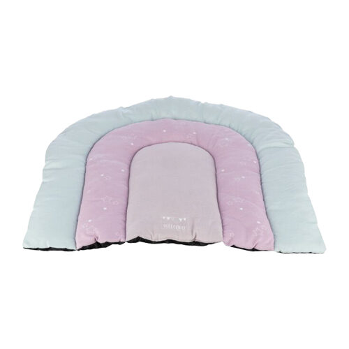 Trixie Liegematte Patchwork Für Hunde & Katzen – 80x55 Cm, Blau/grün, Rutschfeste Unterseite, Waschbar
