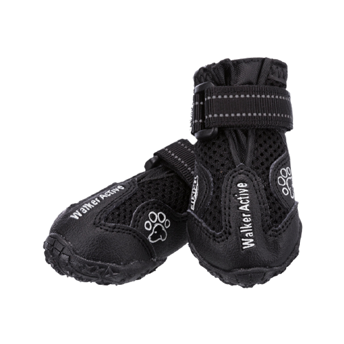 Trixie Pootbescherming Walker Active Zwart Hondenkleding M-l 2 st