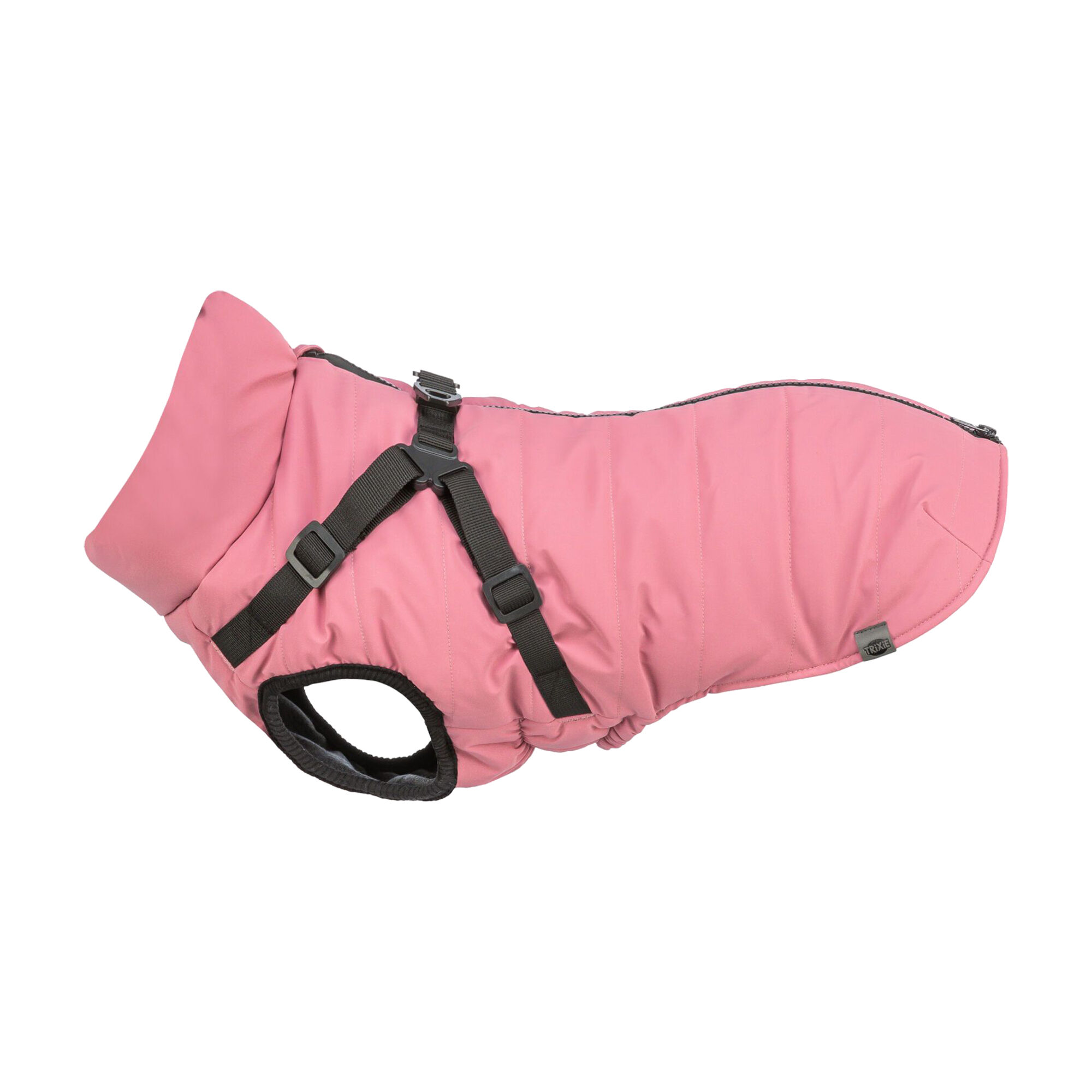Trixie Winterjacke mit Geschirr Pontis Reflect - Rosa - M - 45 cm
