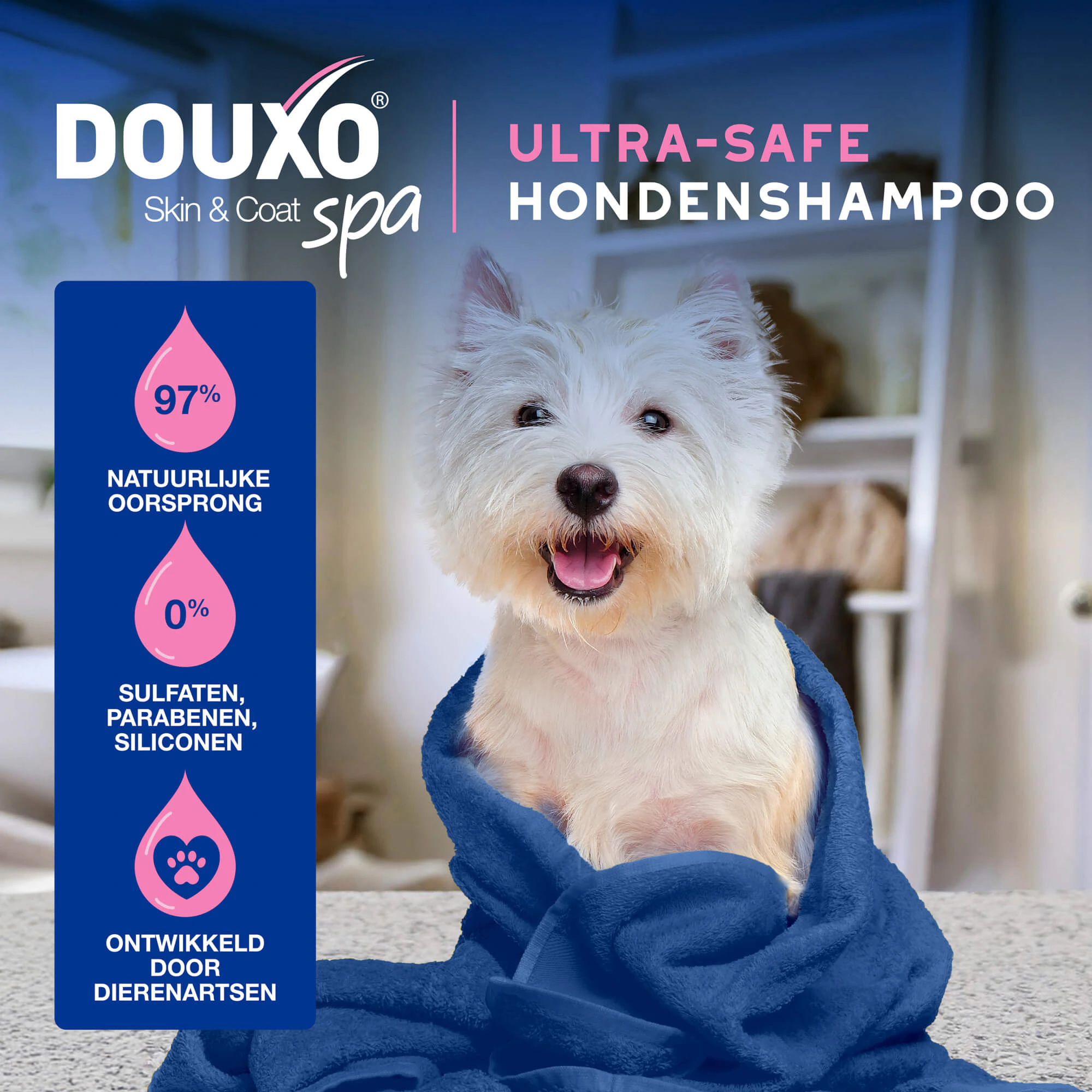 Douxo spa Shampoo bij geprikkelde huid