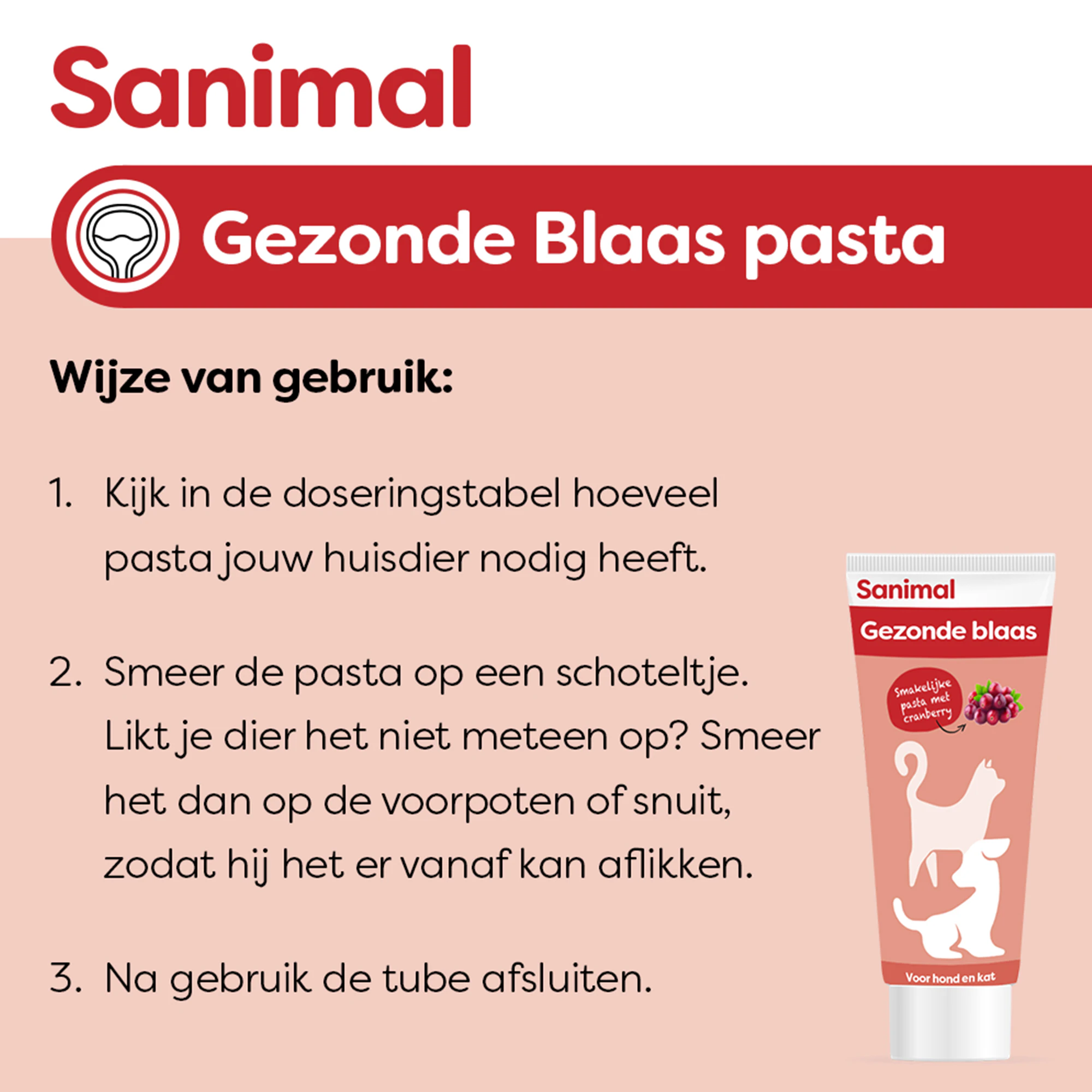 Sanimal Gezonde Blaas Pasta