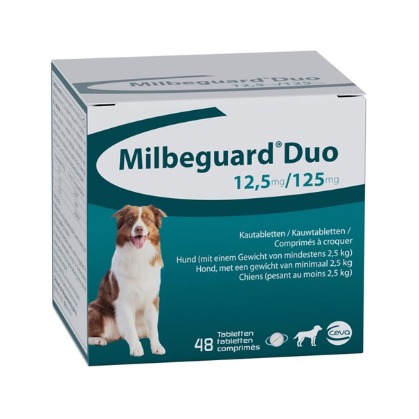 Milbeguard Duo mittelgroße Hunde - 4 Tabletten