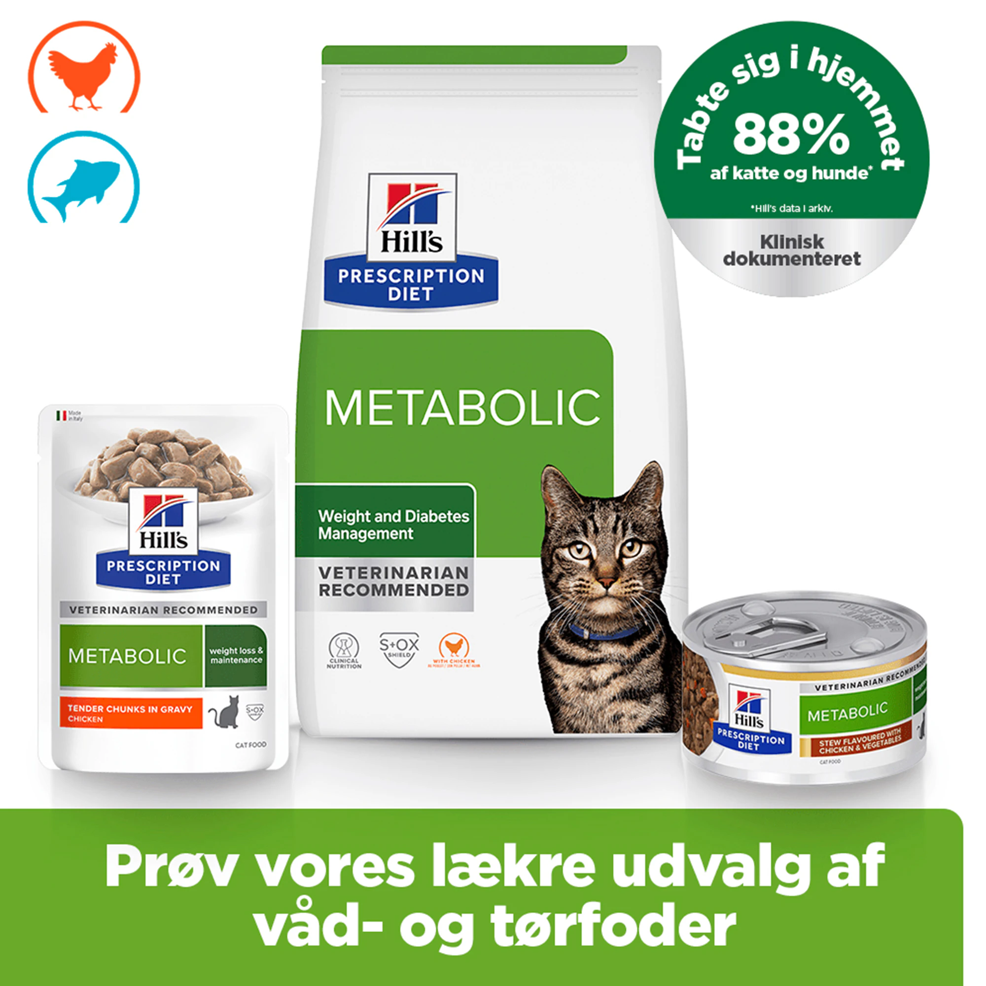 Hill's Metabolic Weight Management - Prescription Diet - Feline - Måltidspose
