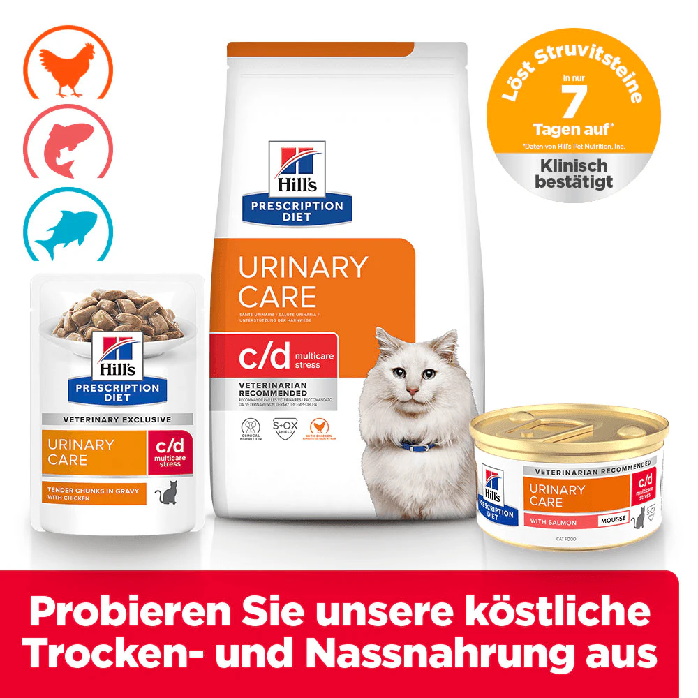 Hill's c/d Multicare Stress - Prescription Diet - Katze - Mousse
