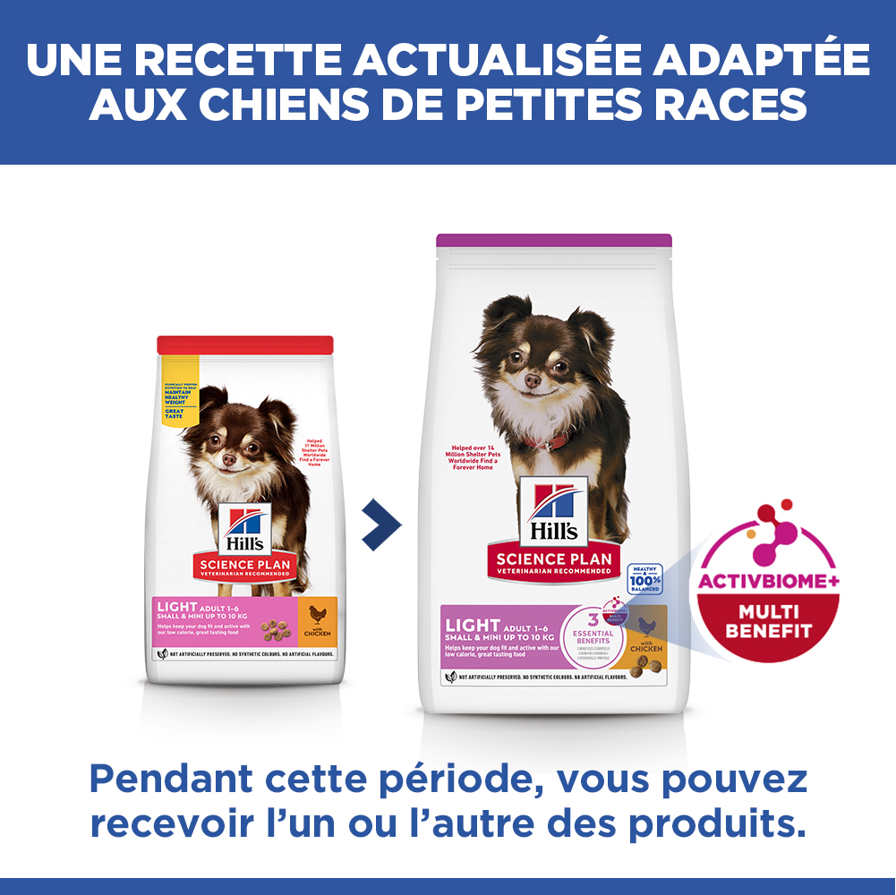 Hill's Science Plan Small & Mini - Adulte - Light - Poulet