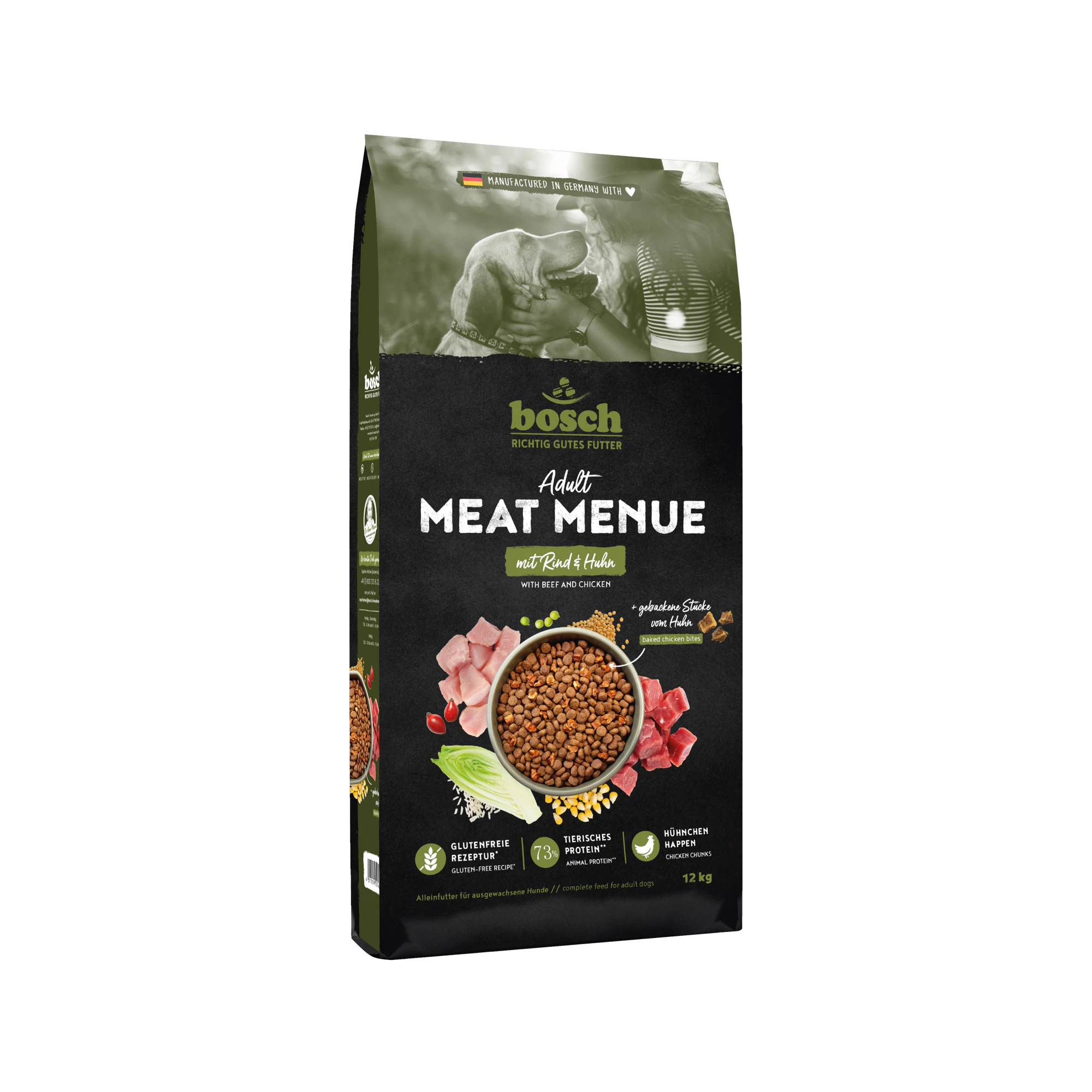 Bosch Meat Menue Adult Hundefoder - Okse & Kylling - 12 kg