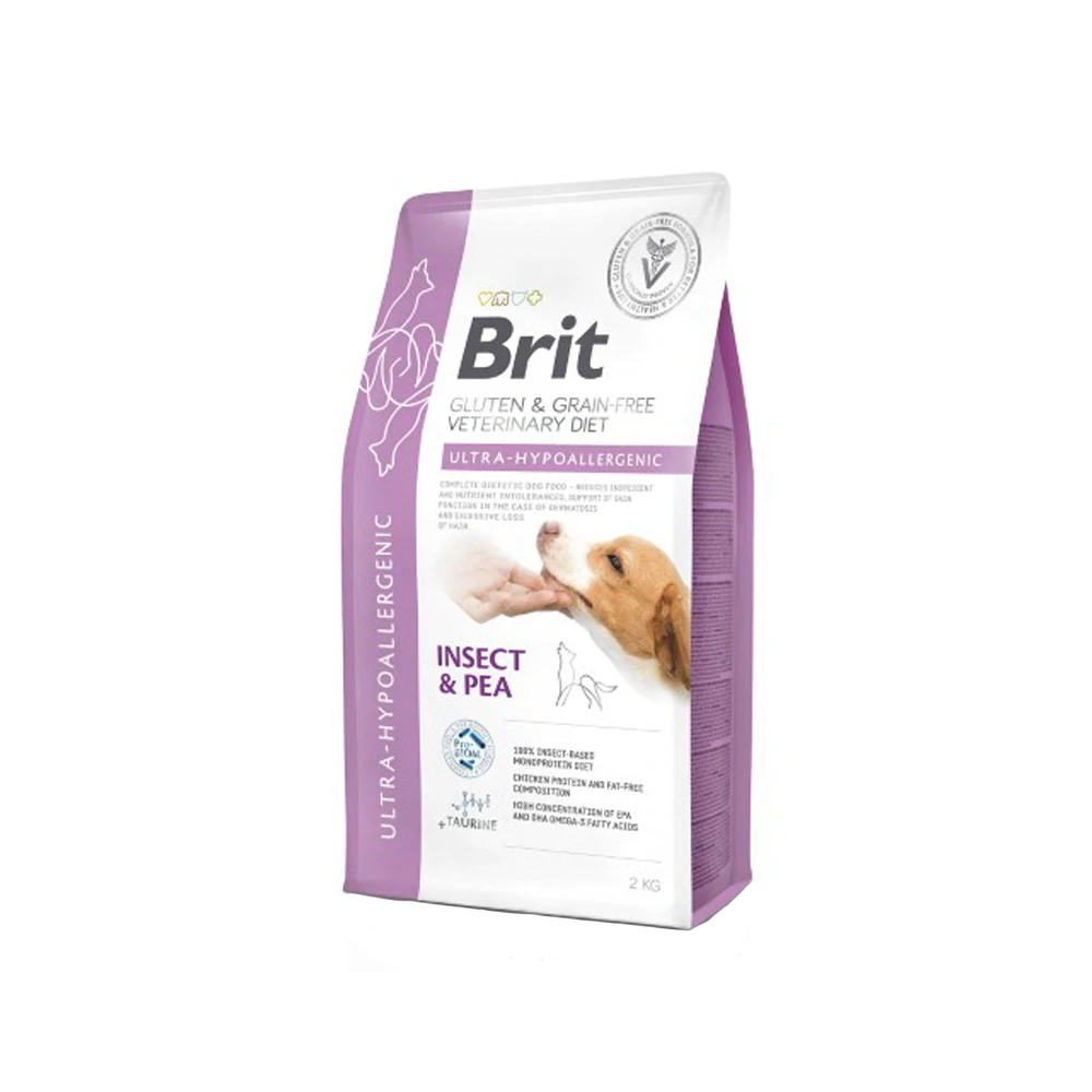 Brit Veterinairy Diet Dog - Grain free - Ultra-Hypoallergenic - 2 kg