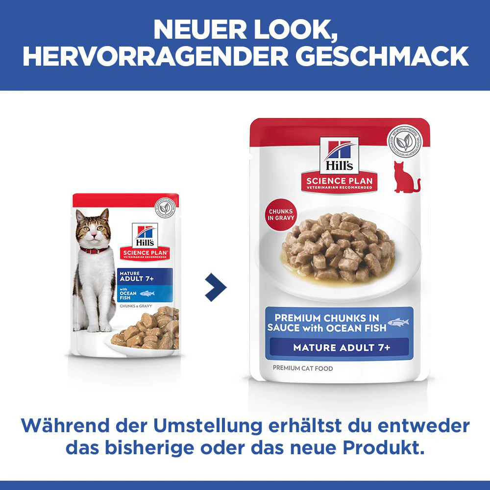 Hill's Science Plan Mature Adult - Meeresfrüchte - Mahlzeit Beutel