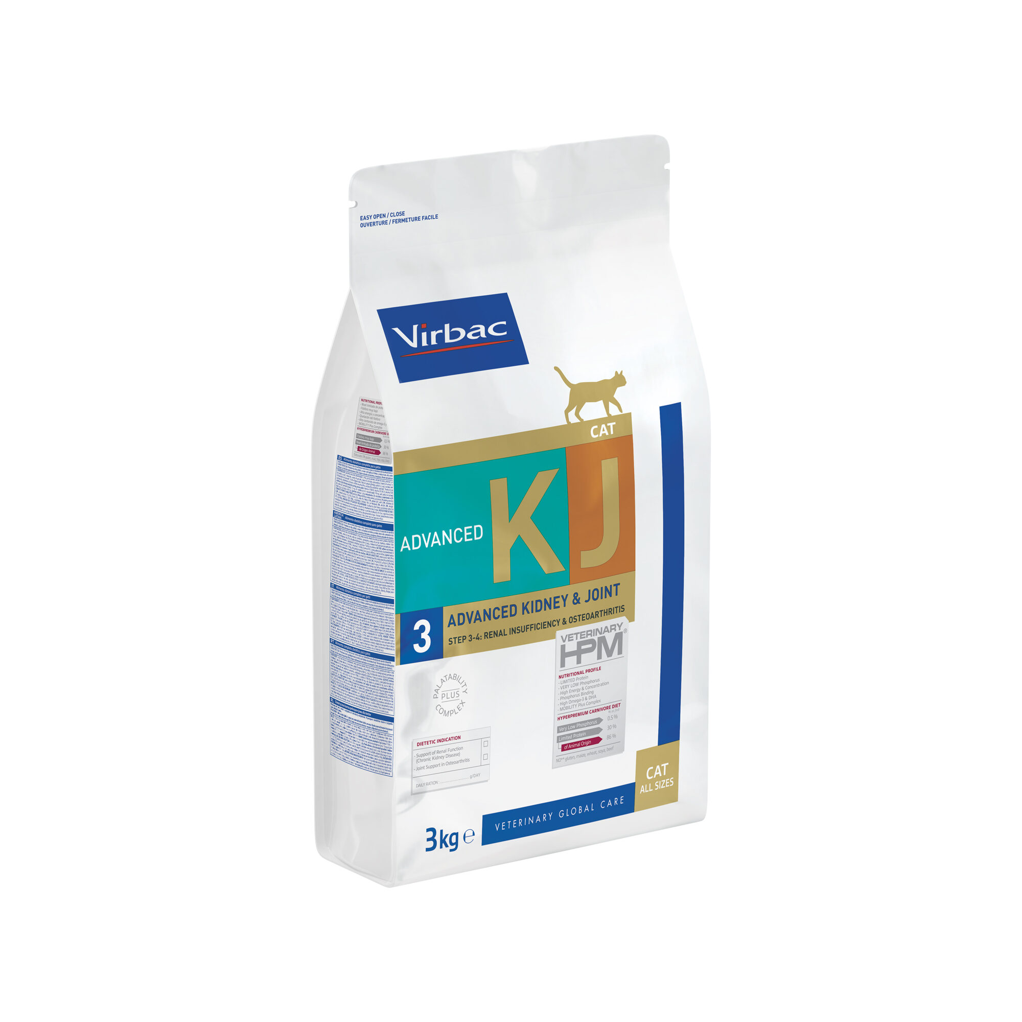 Veterinary HPM Dietetic Cat - Kidney & Joint - 3 kg