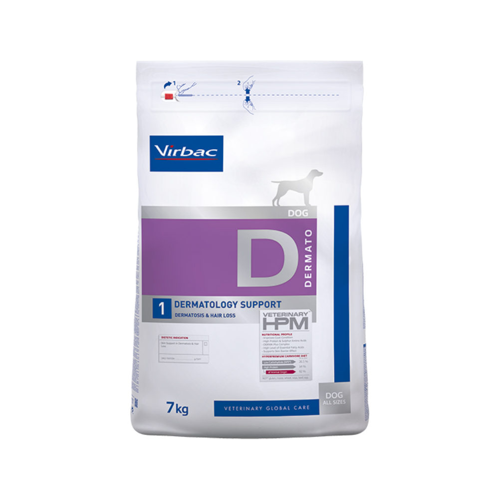 Virbac Veterinary HPM Dog Dermatology Support Hondenvoer 7 kg