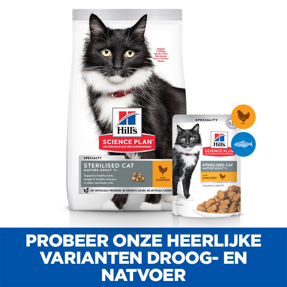 Hill's Science Plan Mature Adult - Sterilised - Favourite Selection - Maaltijdzakje
