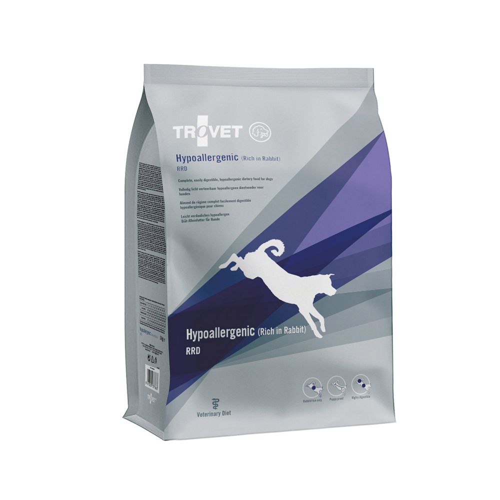 TROVET Hypoallergenic RRD Hundefutter - Kaninchen - 3 kg