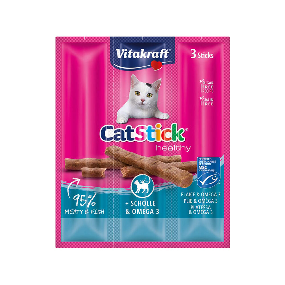 Vitakraft Cat Stick Mini - Schol & Omega 3 - 8 + 2 gratis