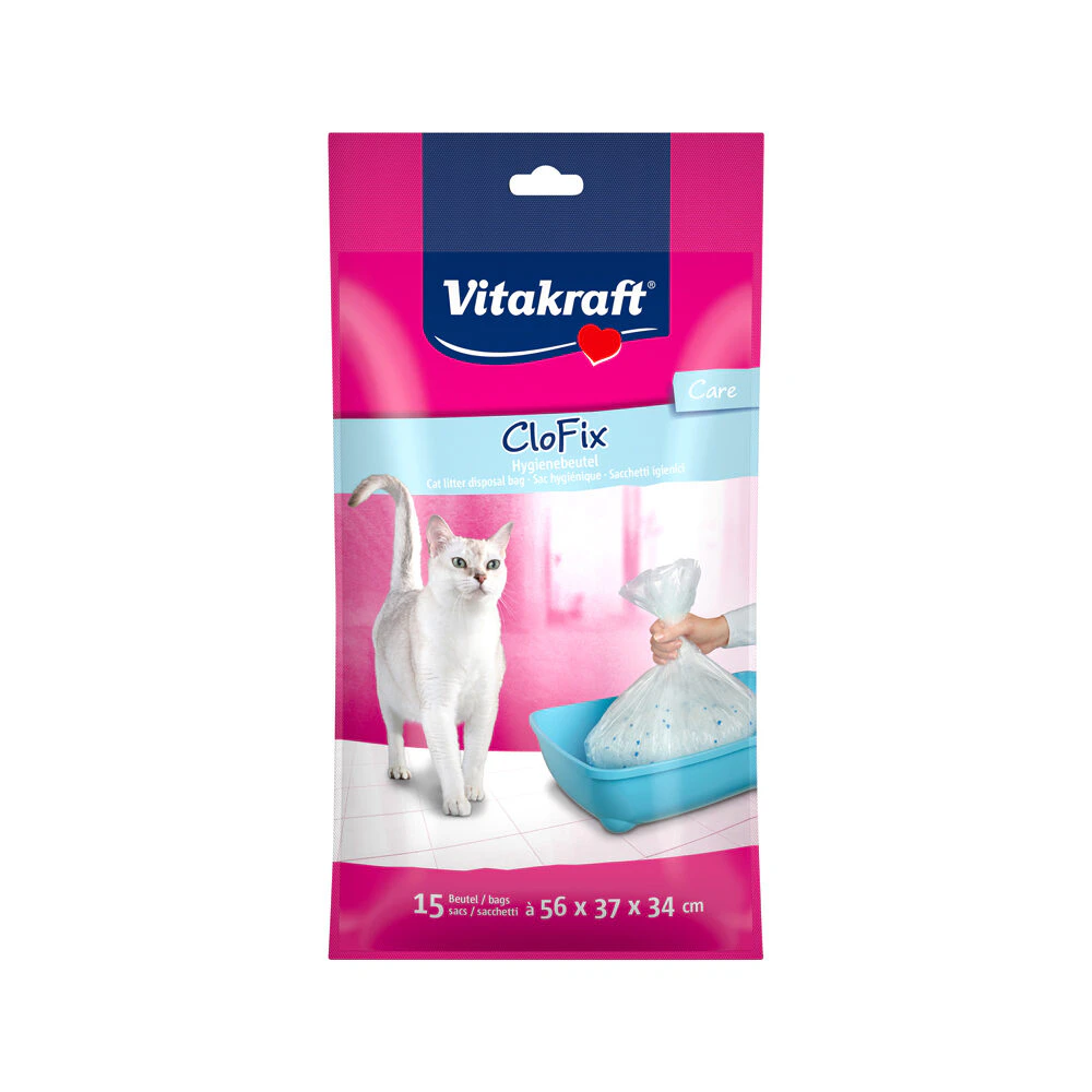 Vitakraft CloFix Cat Litter Bags - 15 pieces