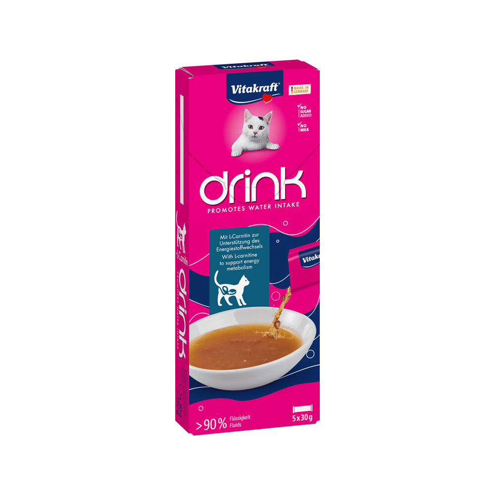 Vitakraft Drink zalm met L-carnitine
